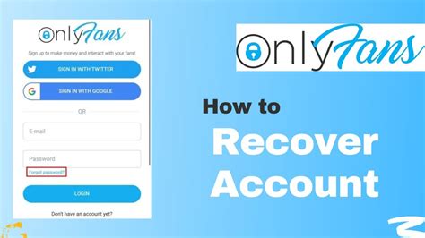 how to recover onlyfans account|How to Recover Only Fans Account 